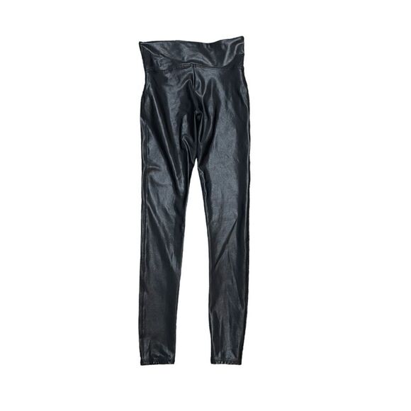 SPANX Faux Leather Leggings Black Size Medium - Picture 4 of 7
